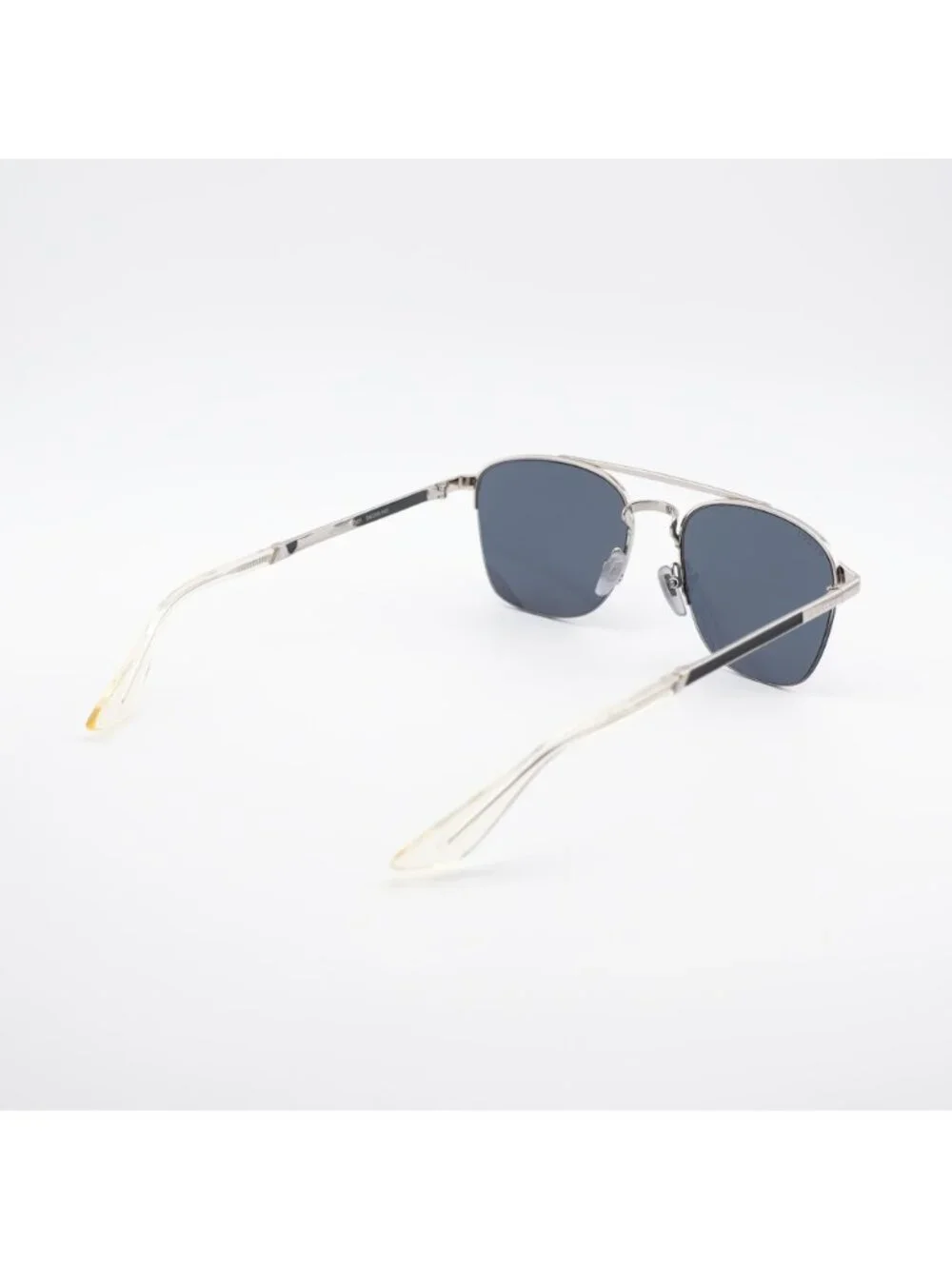 Gucci GG0985S 001 Men Sunglasses Silver Square Frame, Grey Lenses